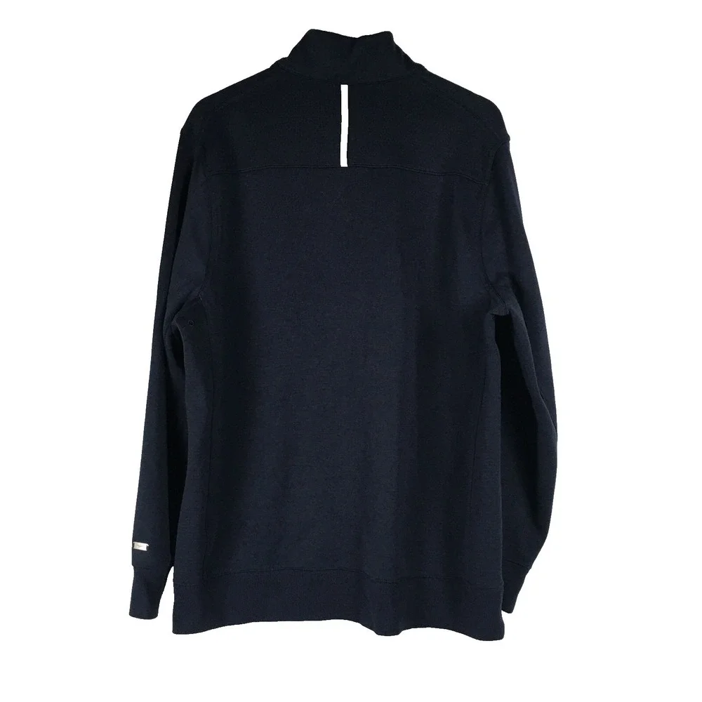 Nike Dri Fit Sweatshirt Mens XL Navy Blue Long sleeve Logo‎ Swoosh Performance